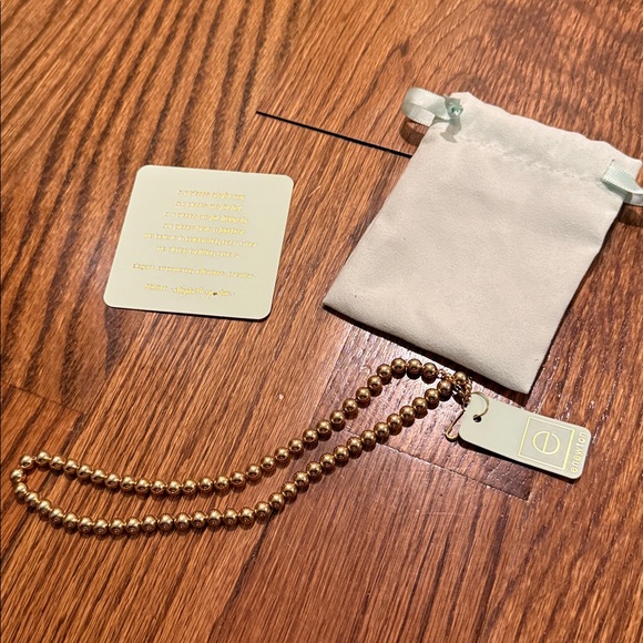 enewton classic gold 6mm choker 15"' NWT with jewelry bag & card - Picture 5 of 5